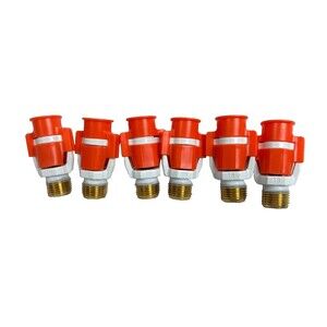 6x 1/4" Air Hose Quick Coupler Female Plug Industrial Fitting Brass Thread
